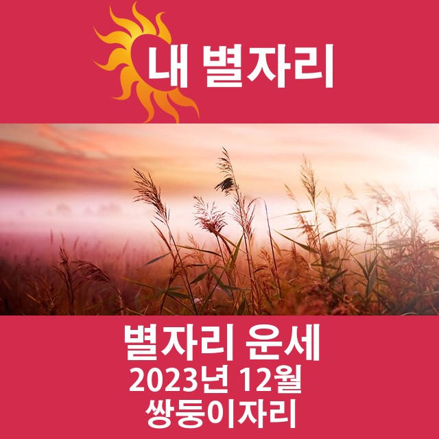 2023년 12월의 쌍둥이자리 월간 운세