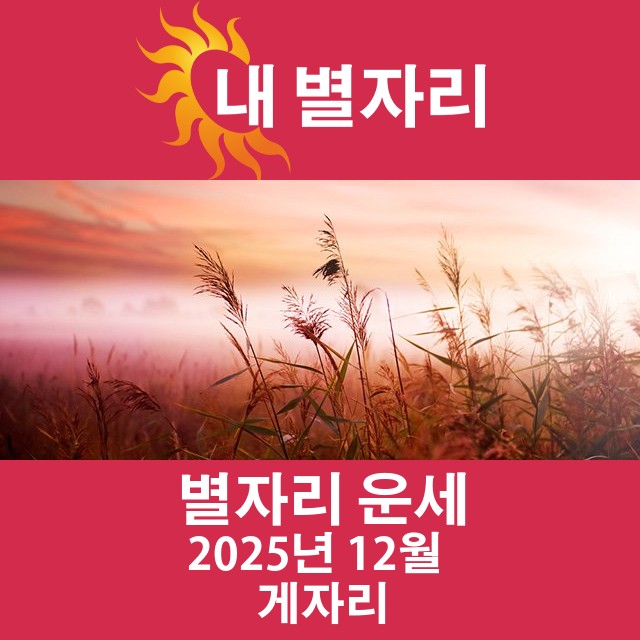 2025년12의 게자리 월간 운세
