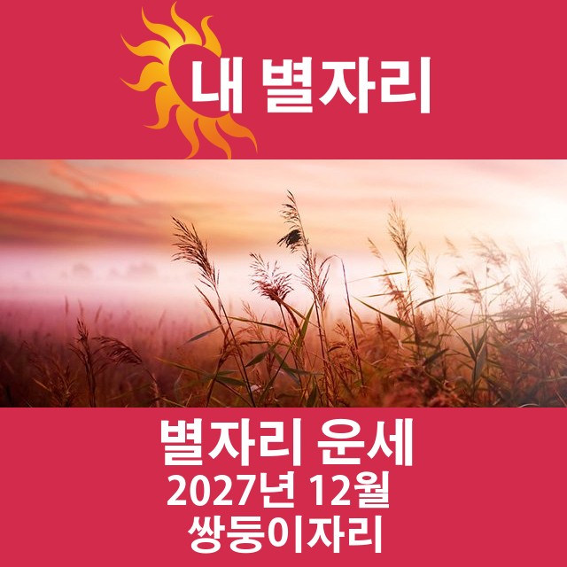 2027년12의 쌍둥이자리 월간 운세