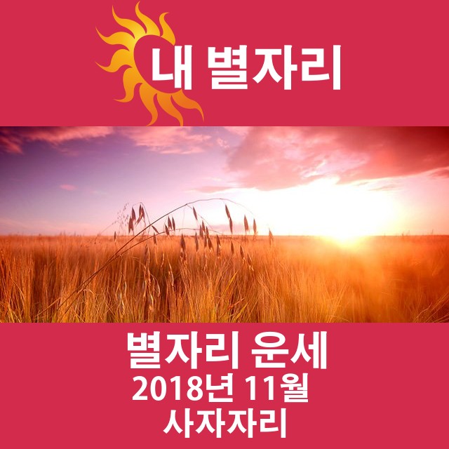 2018년 11월의 사자자리 월간 운세