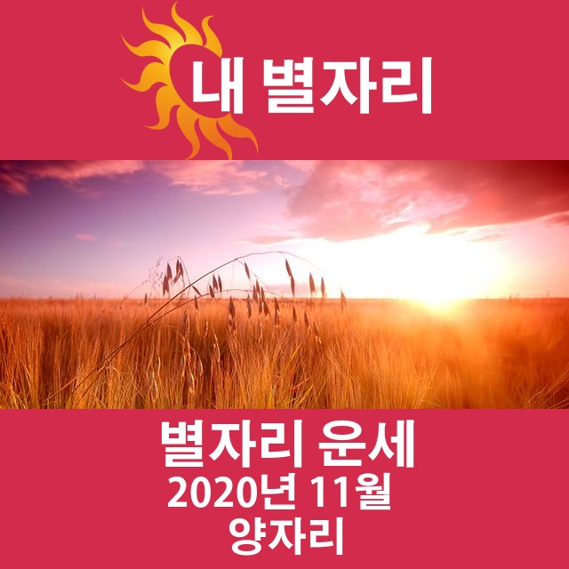 2020년 11월의 양자리 월간 운세