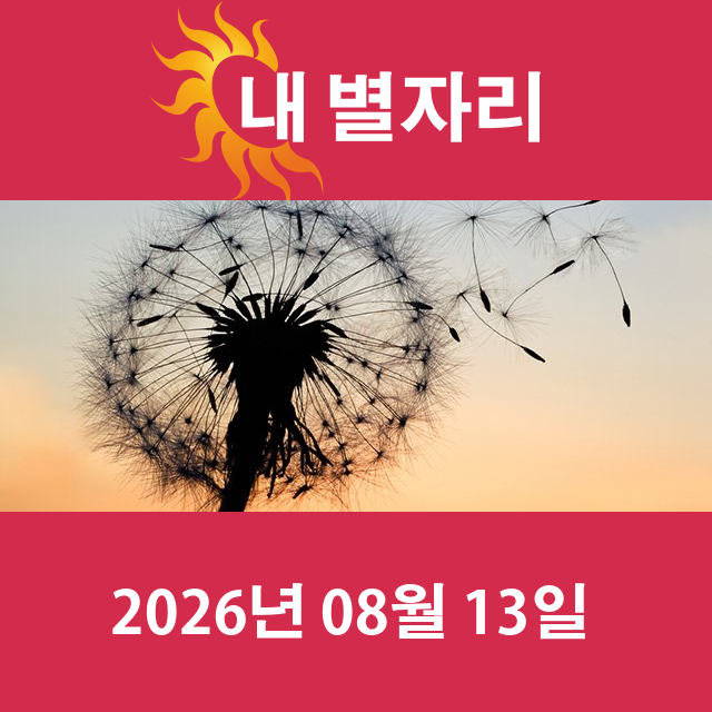 2026년8월13일의 일일 운세 예측