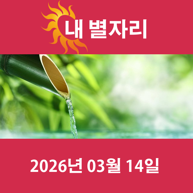 2026년3월14일의 일일 운세 예측