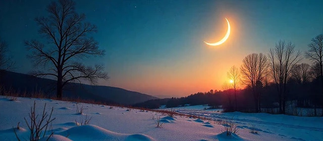 달의 마지막 사분에 초점을 맞추기(270°에서 315°까지)